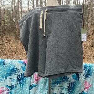 NWT Goodfellow & Co. Gray Casual Drawstring Shorts (8.5" inseam) abov sz. XXL